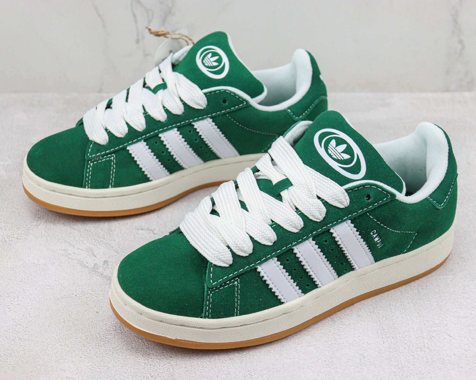 Adidas Campus 00s Dark Green And White