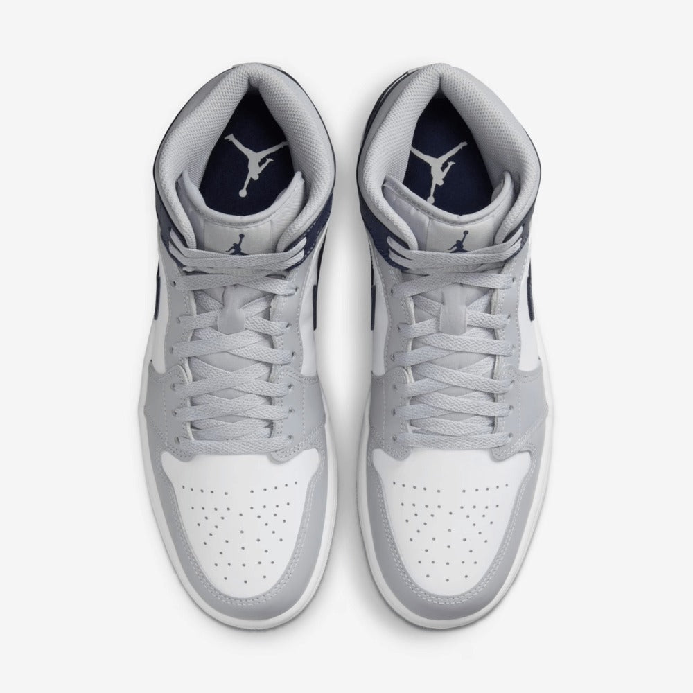 Air Jordan 1 Mid Wolf Grey Midnight Navy