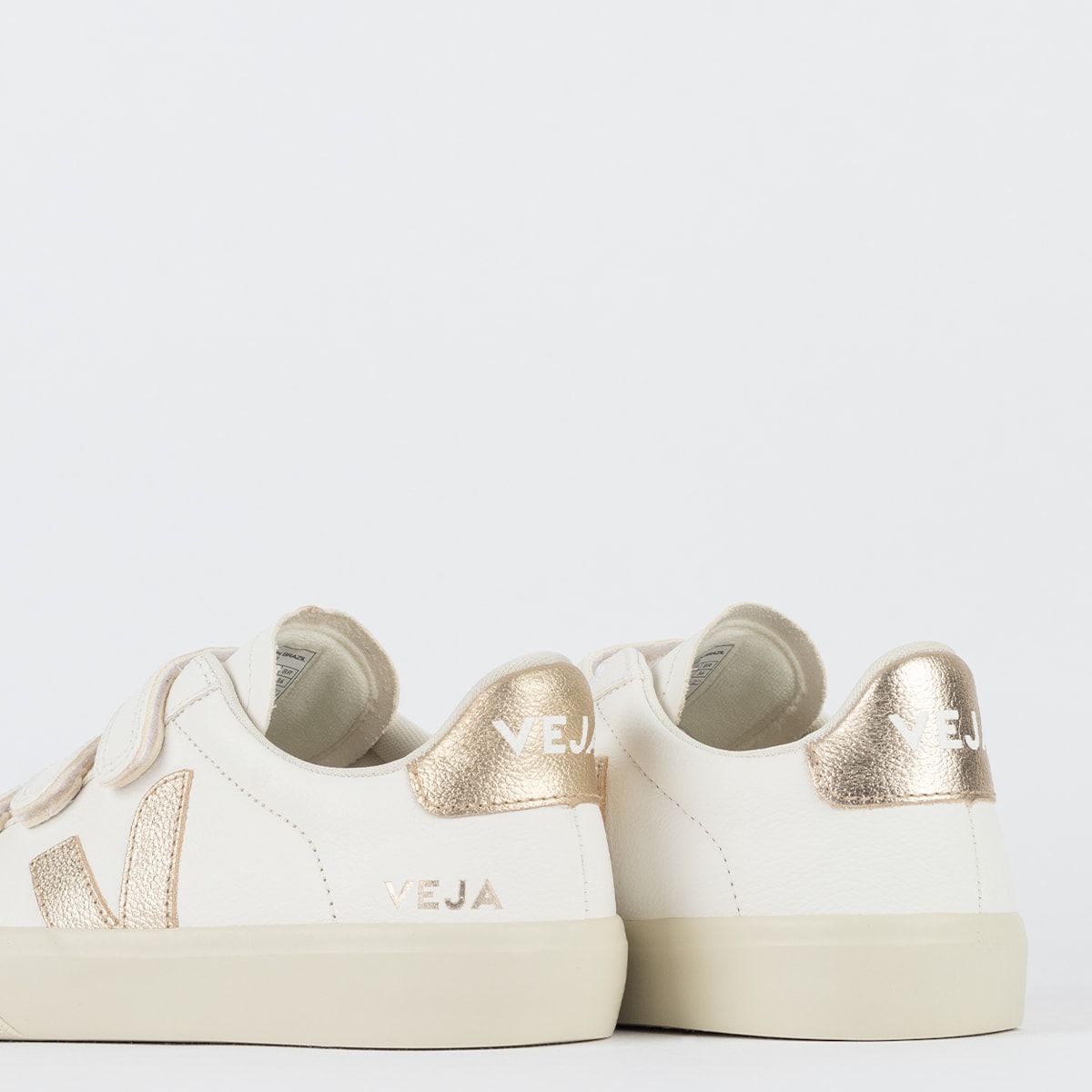 Veja Recife Logo Chromefree Leather Extra White Black