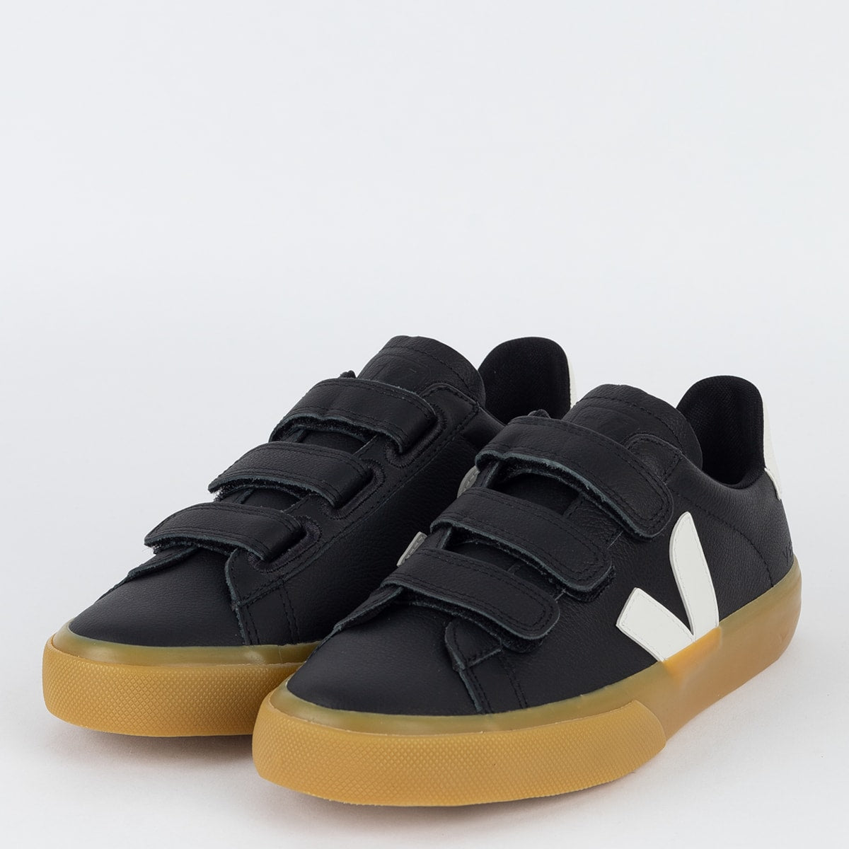 Veja Recife Logo Chromefree Leather Platine White