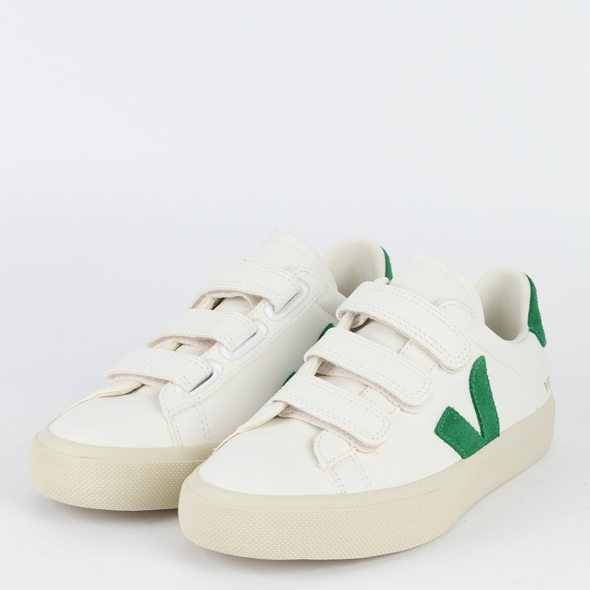 Veja Recife Logo Chromefree Leather Black White