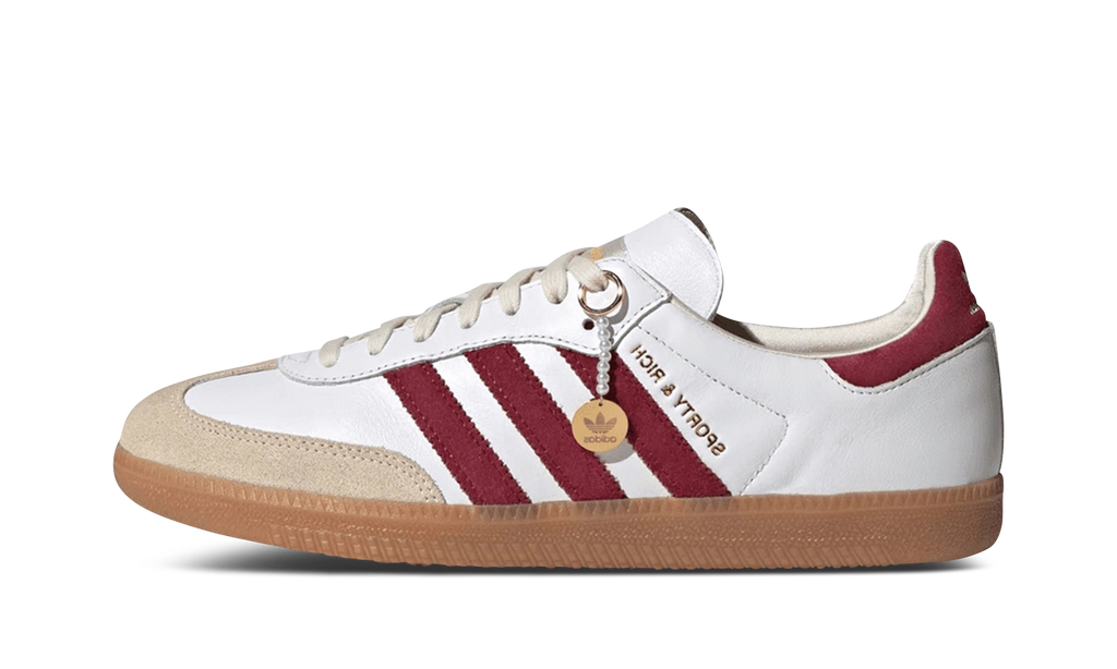Adidas Samba Sporty & Rich White And Burgundy