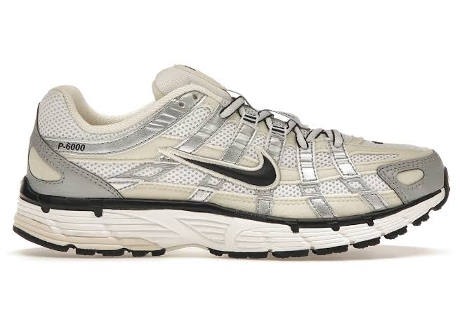Nike P 6000 Coconut Milk White Metallic Silver