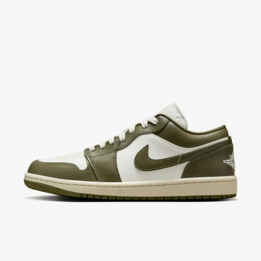 Air Jordan 1 Low Sail Coconut Milk Medium Olive