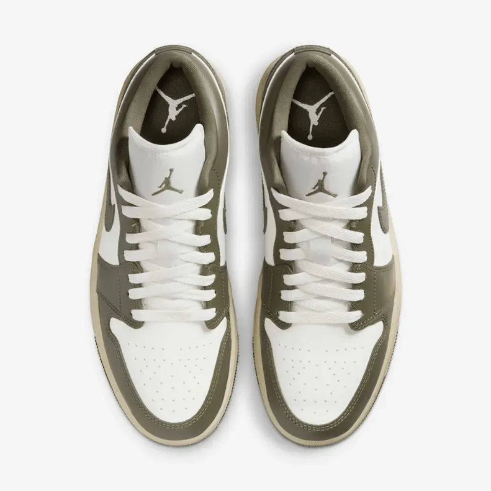 Air Jordan 1 Low Sail Coconut Milk Medium Olive