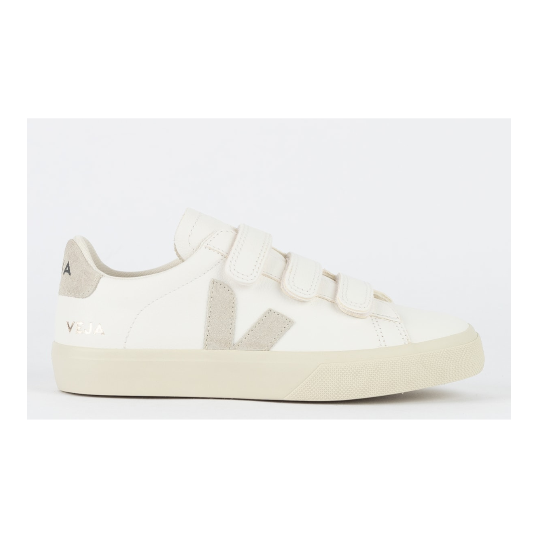 Veja Recife Logo Chromefree Leather Extra White Platine