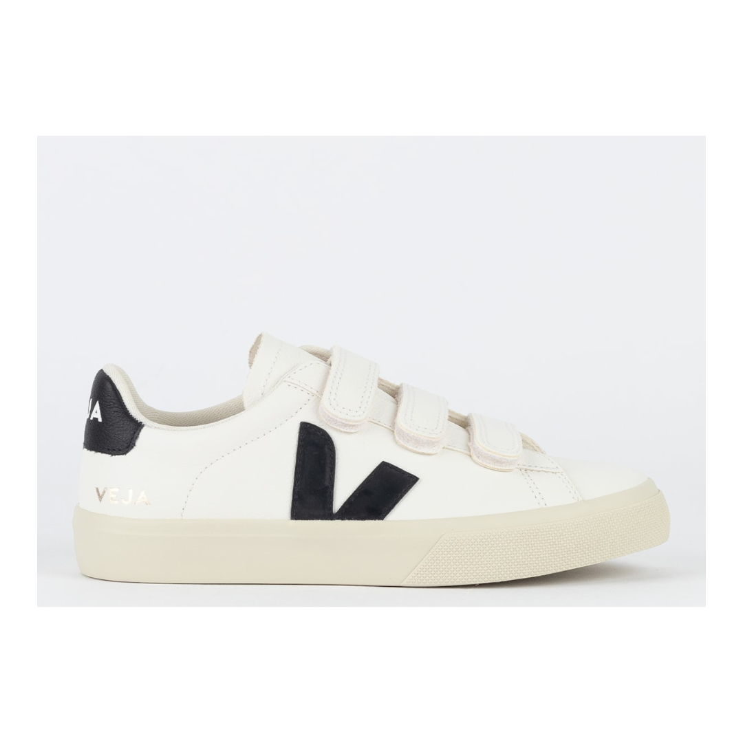 Veja Recife Logo Chromefree Leather Extra White Platine