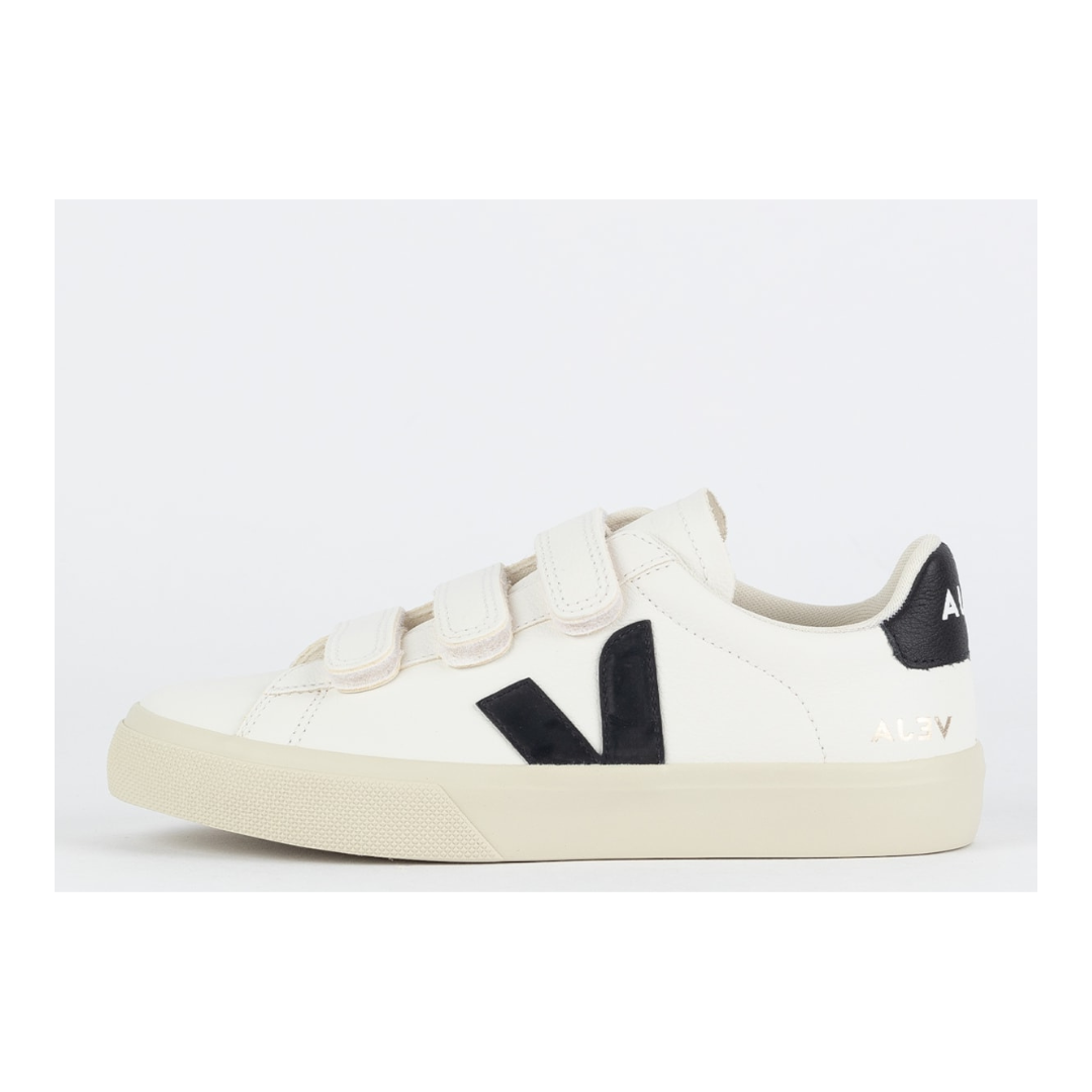 Veja Recife Logo Chromefree Leather Extra White Platine