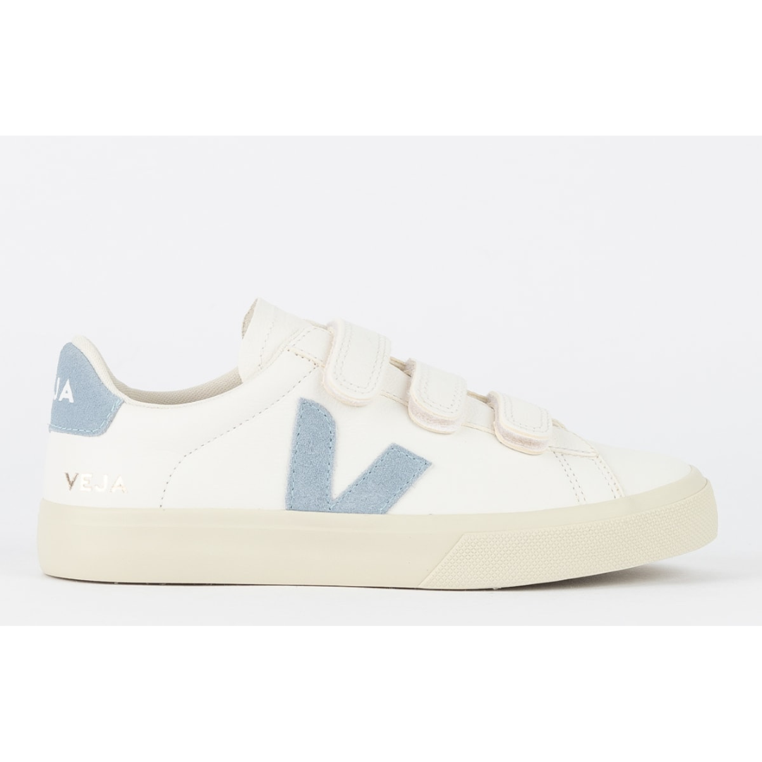 Veja Recife Logo Chromefree Leather Extra White Black