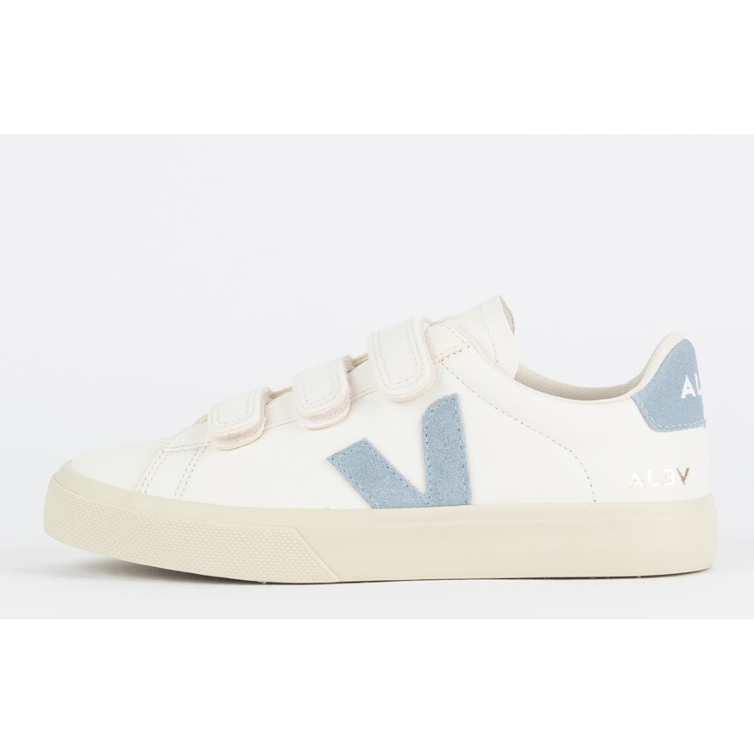 Veja Recife Logo Chromefree Leather Extra White Black