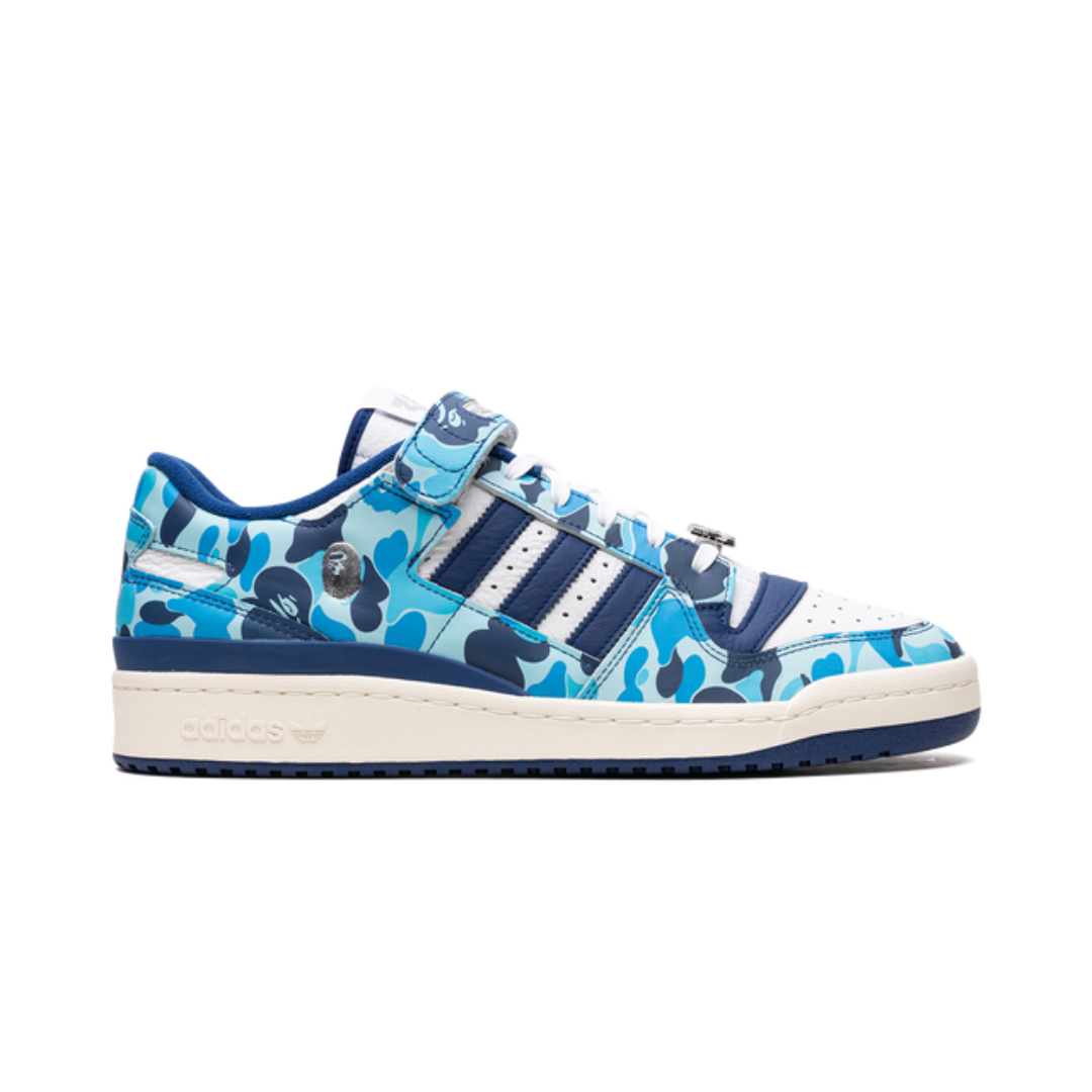 Adidas Forum 84 Low Bape 30TH Anniversary Blue Camo