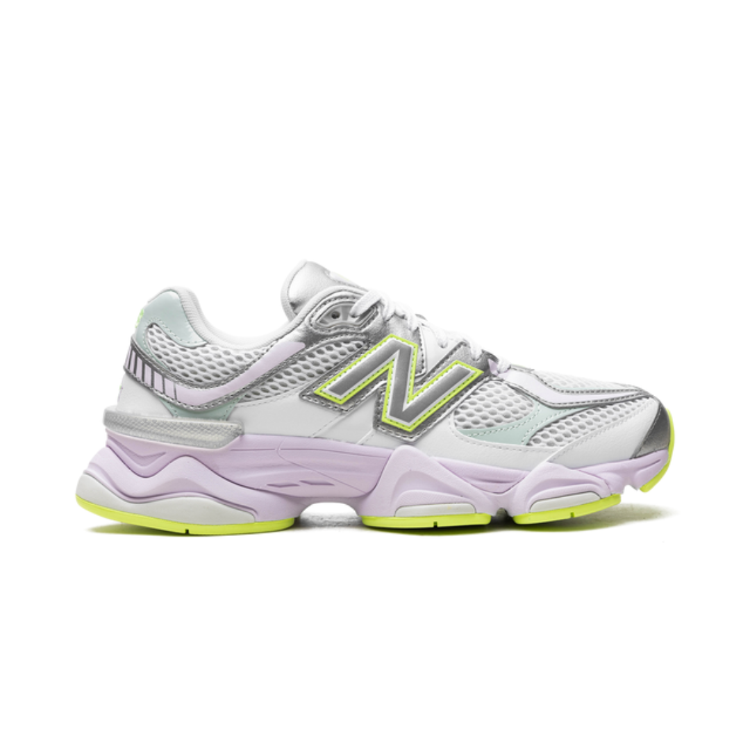New Balance 9060 White Metallic Silver And Taro
