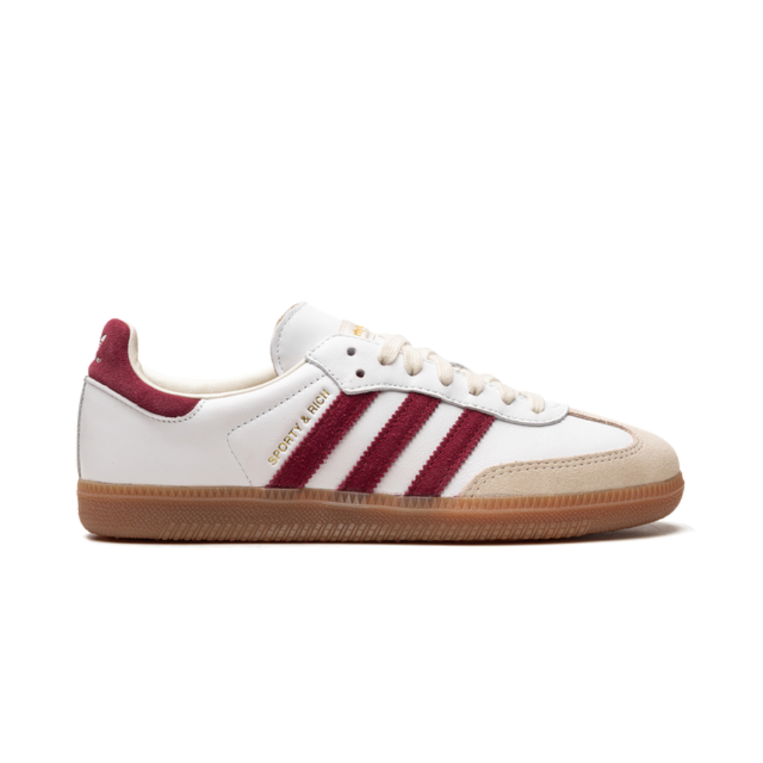 Adidas Samba Sporty & Rich White And Burgundy