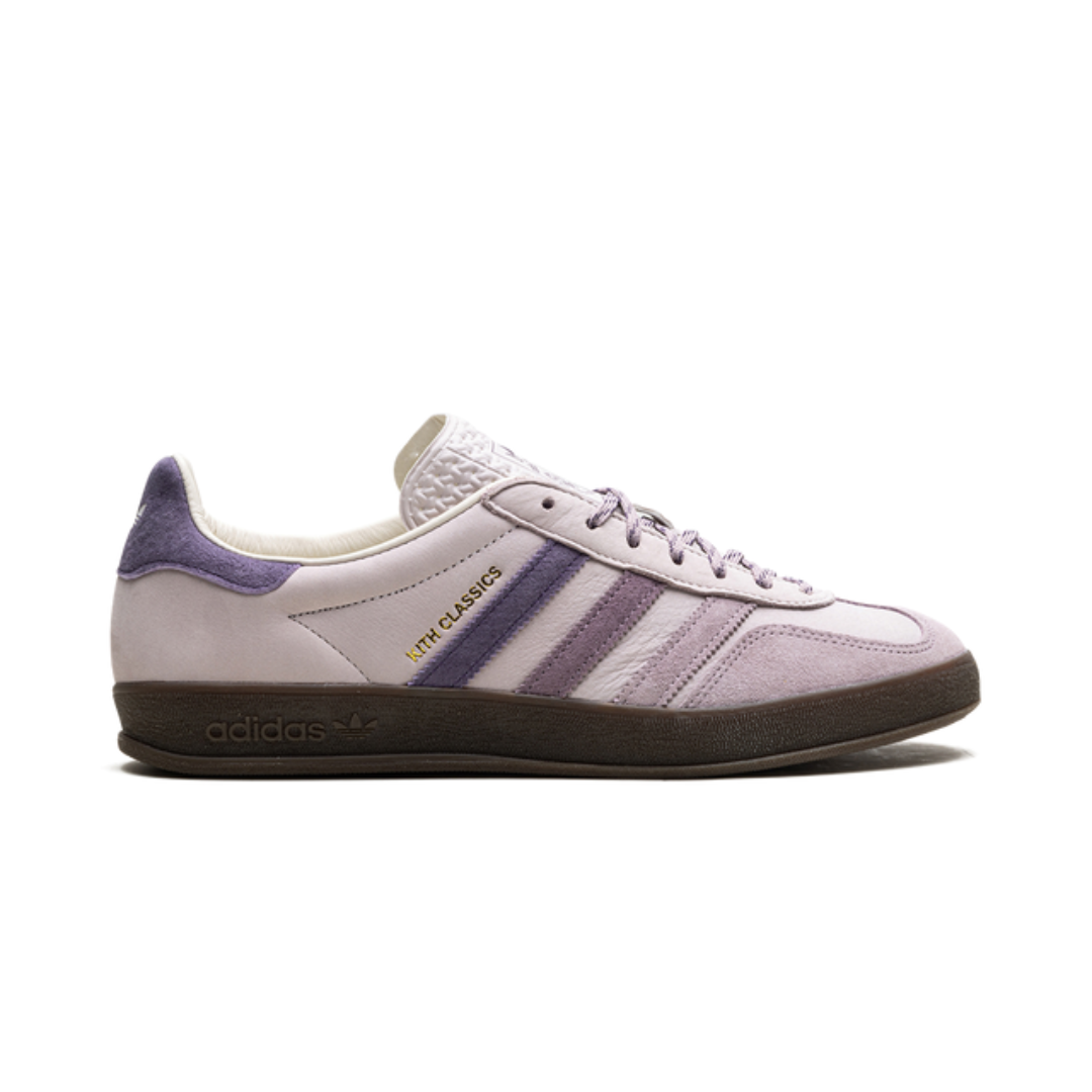 Adidas Gazelle Indoor Kith Classics Program Grey Ash And Purple