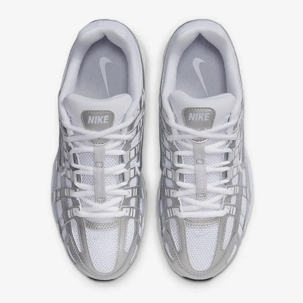 Nike P 6000 White Blue Tint Sail Metallic Silver