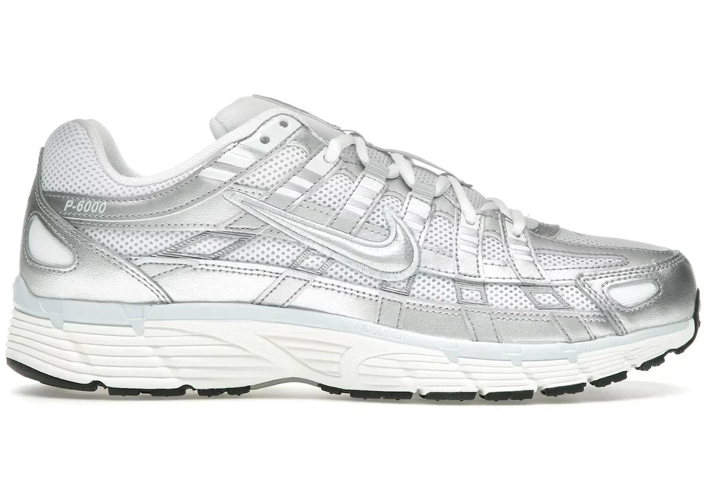 Nike P 6000 White Blue Tint Sail Metallic Silver