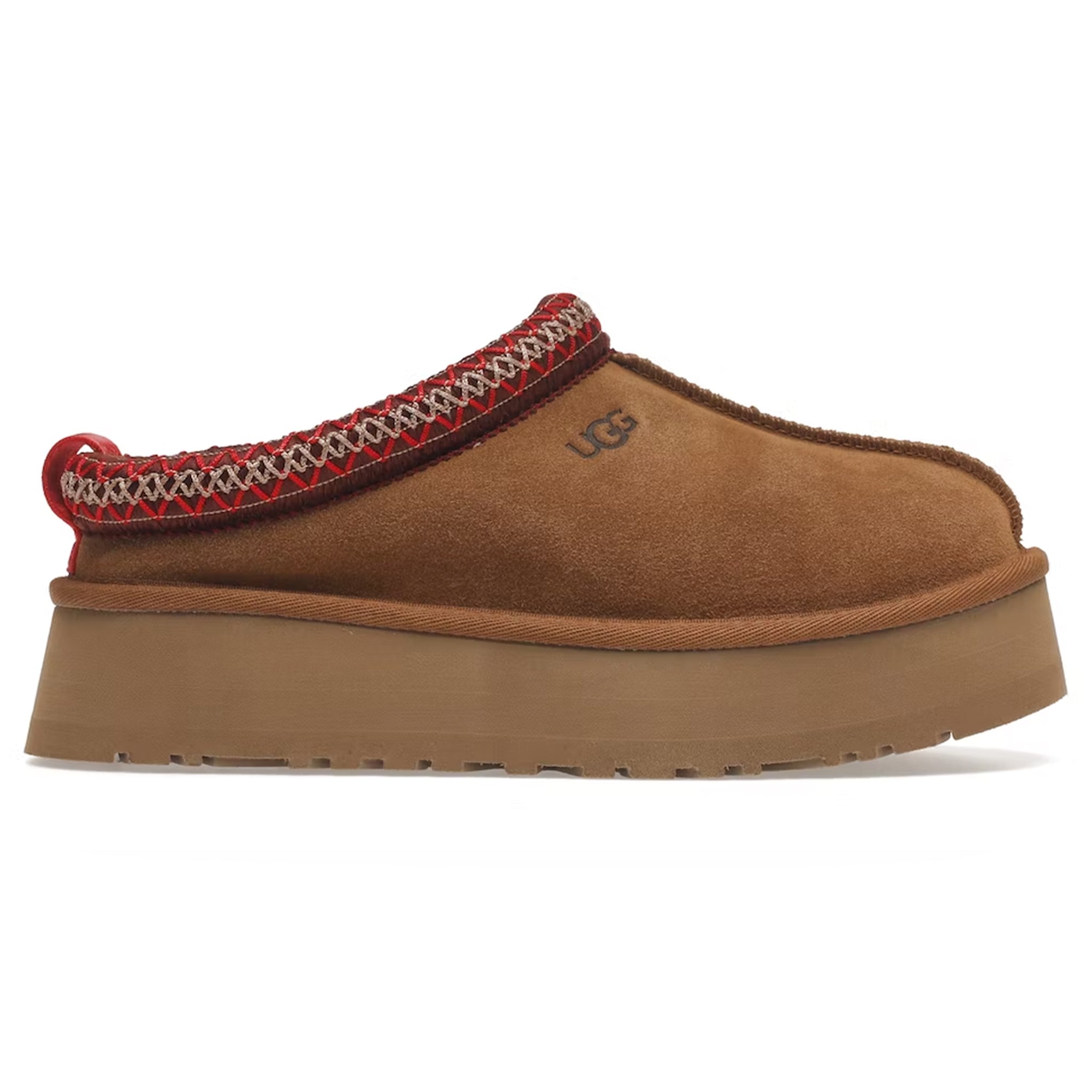 Ugg Tazz Platform Chestnut Slippers