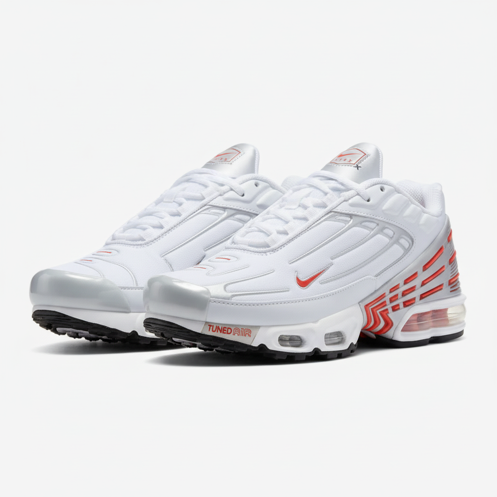 Air Max Plus White Red