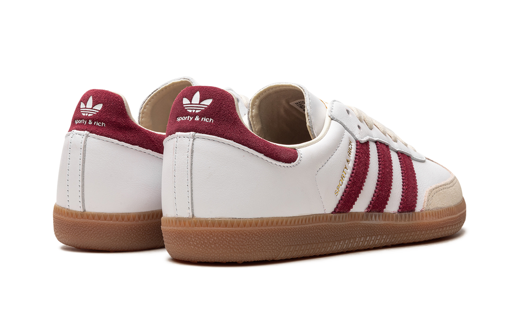 Adidas Samba Sporty & Rich White And Burgundy