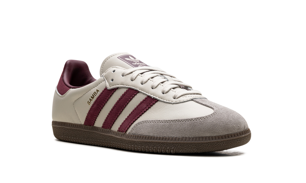 Adidas Samba Grey Clay And Maroon