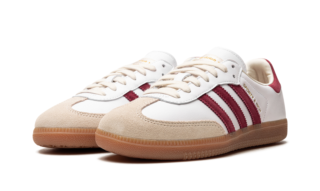 Adidas Samba Sporty & Rich White And Burgundy