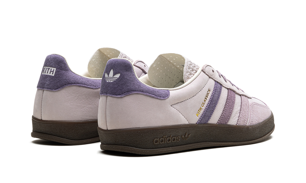 Adidas Gazelle Indoor Kith Classics Program Grey Ash And Purple