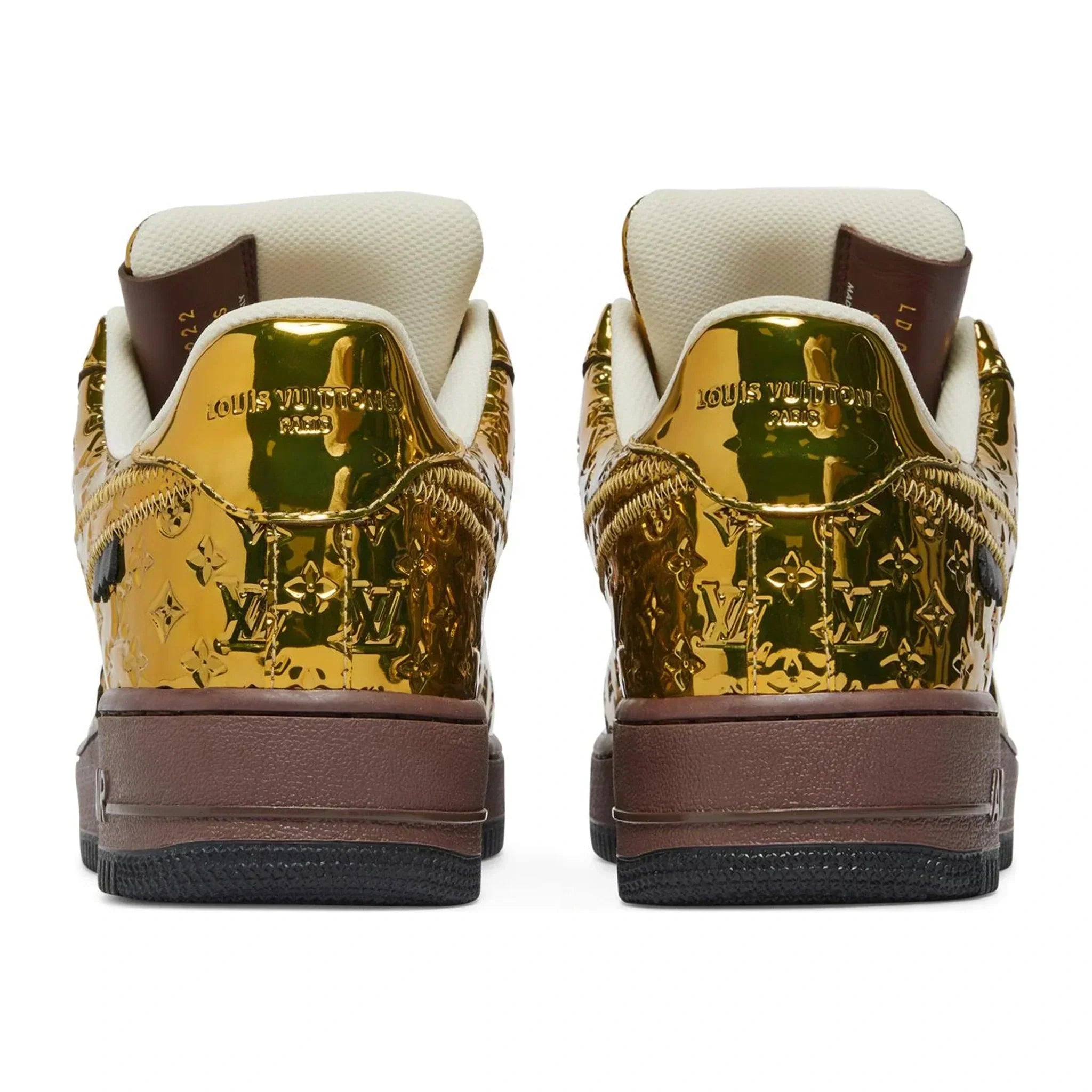 Louis Vuitton X Nike Air Force 1 Low Metallic Gold