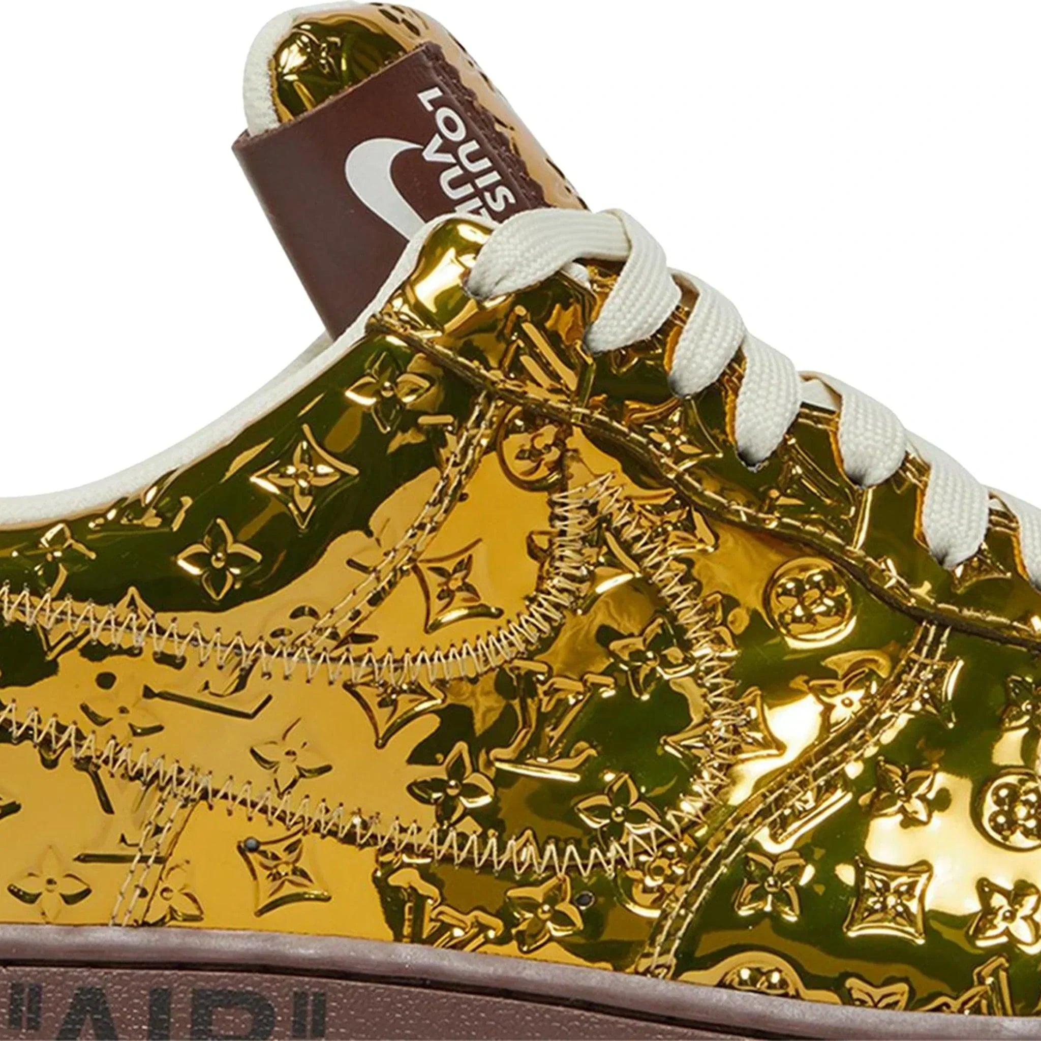 Louis Vuitton X Nike Air Force 1 Low Metallic Gold