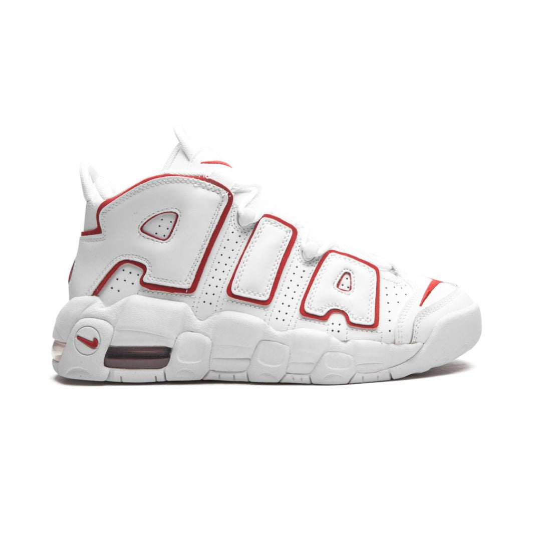 Nike Air More Uptempo White University Red Contour