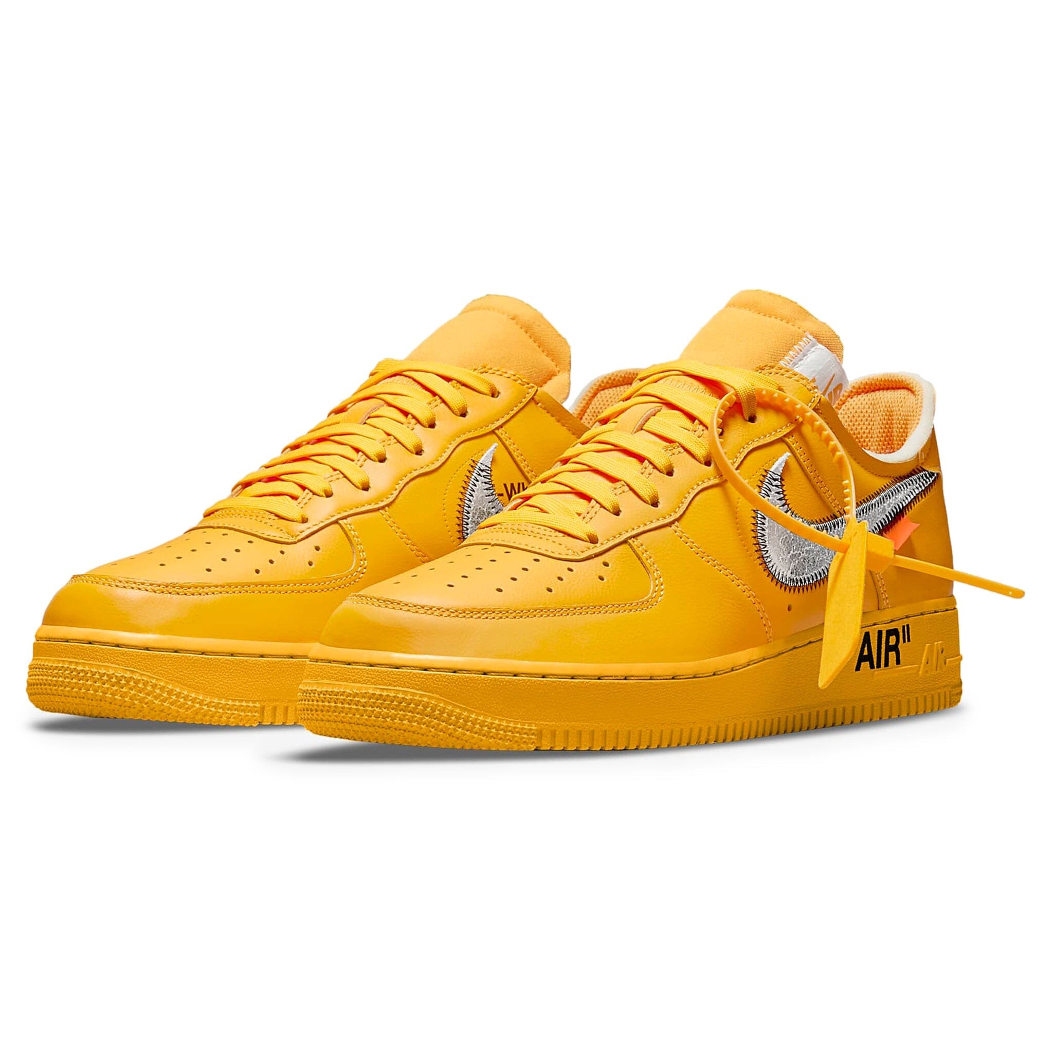 Nike X Off White Air Force 1 Low Ica University Gold