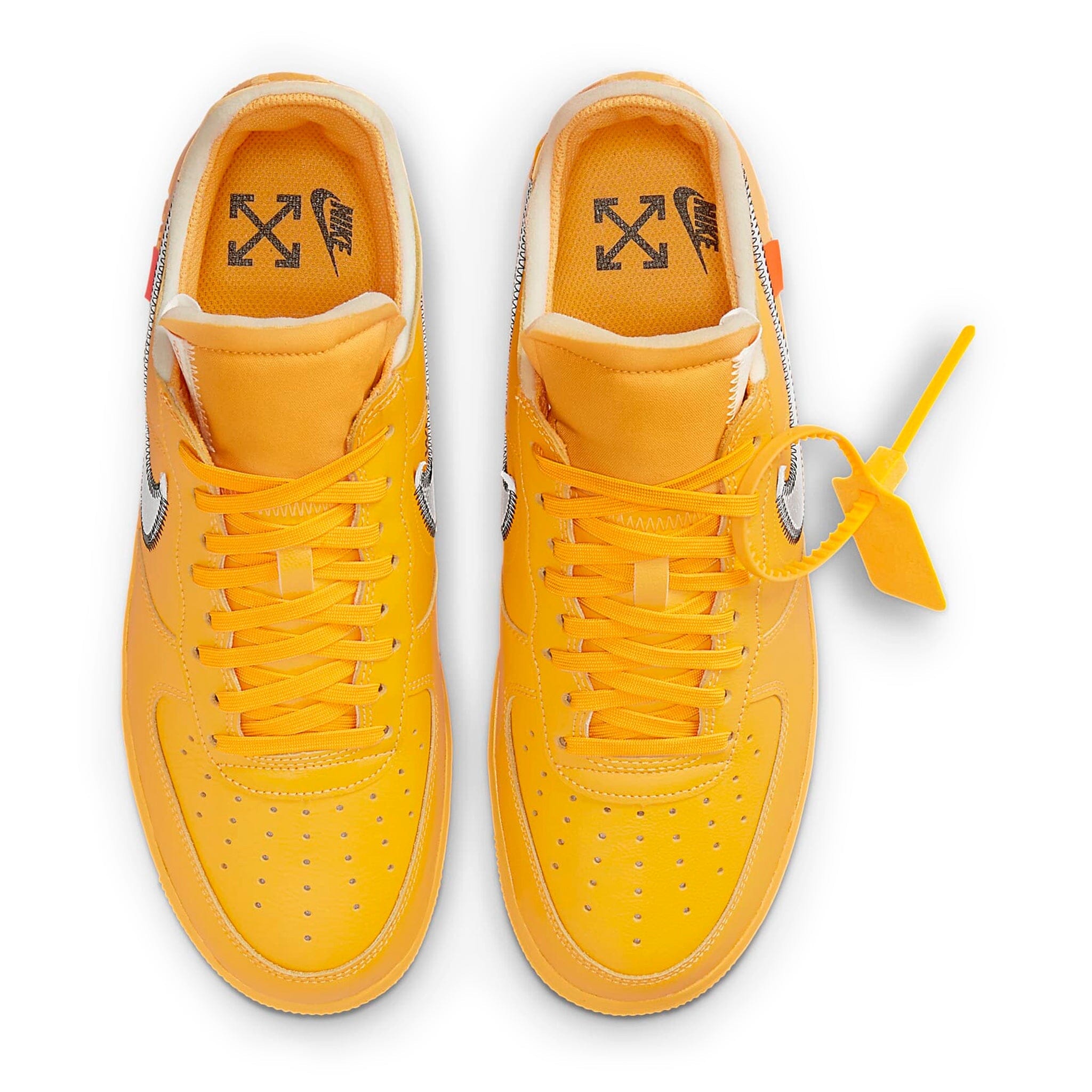 Nike X Off White Air Force 1 Low Ica University Gold