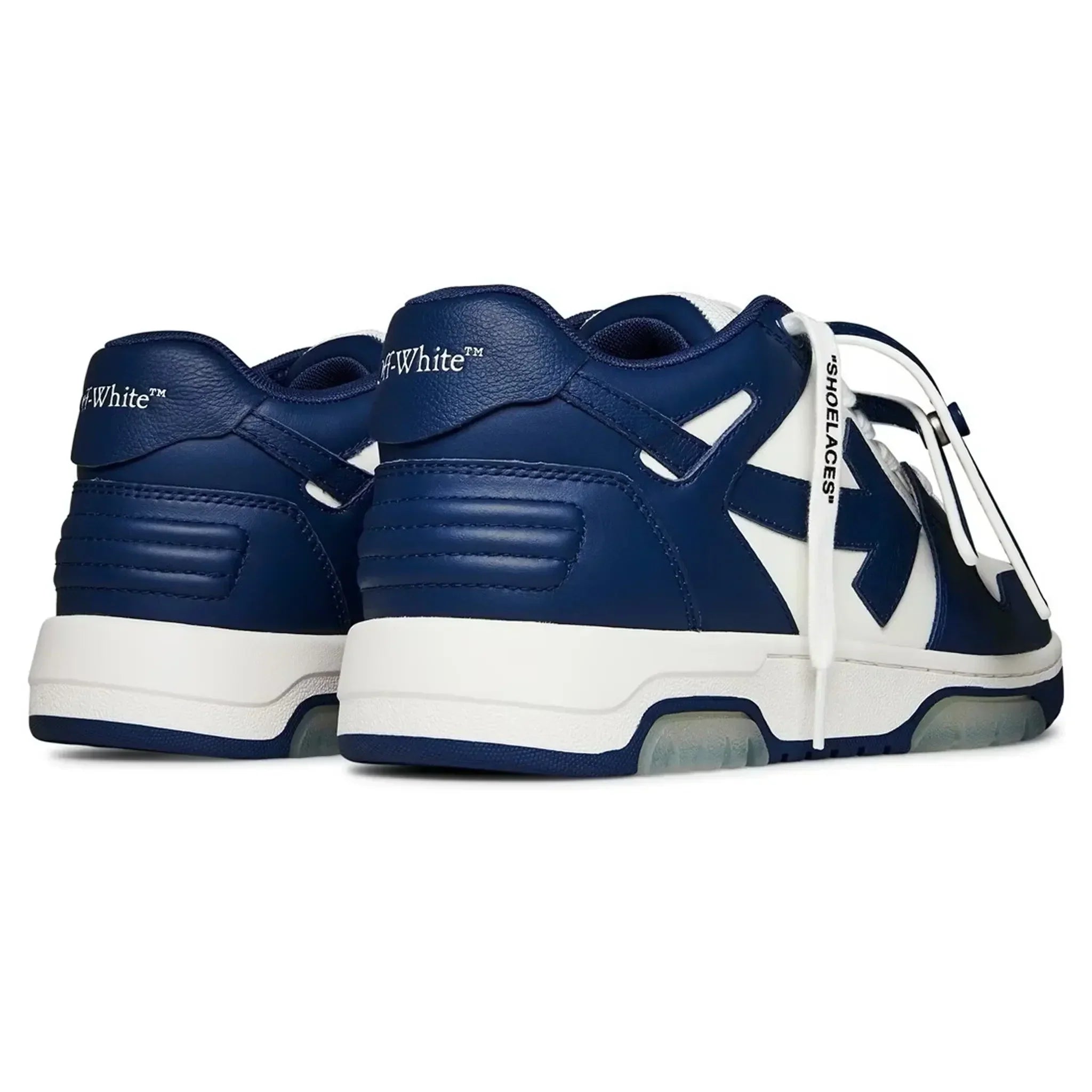Off White Out Of Office Navy Blue White Sneakers