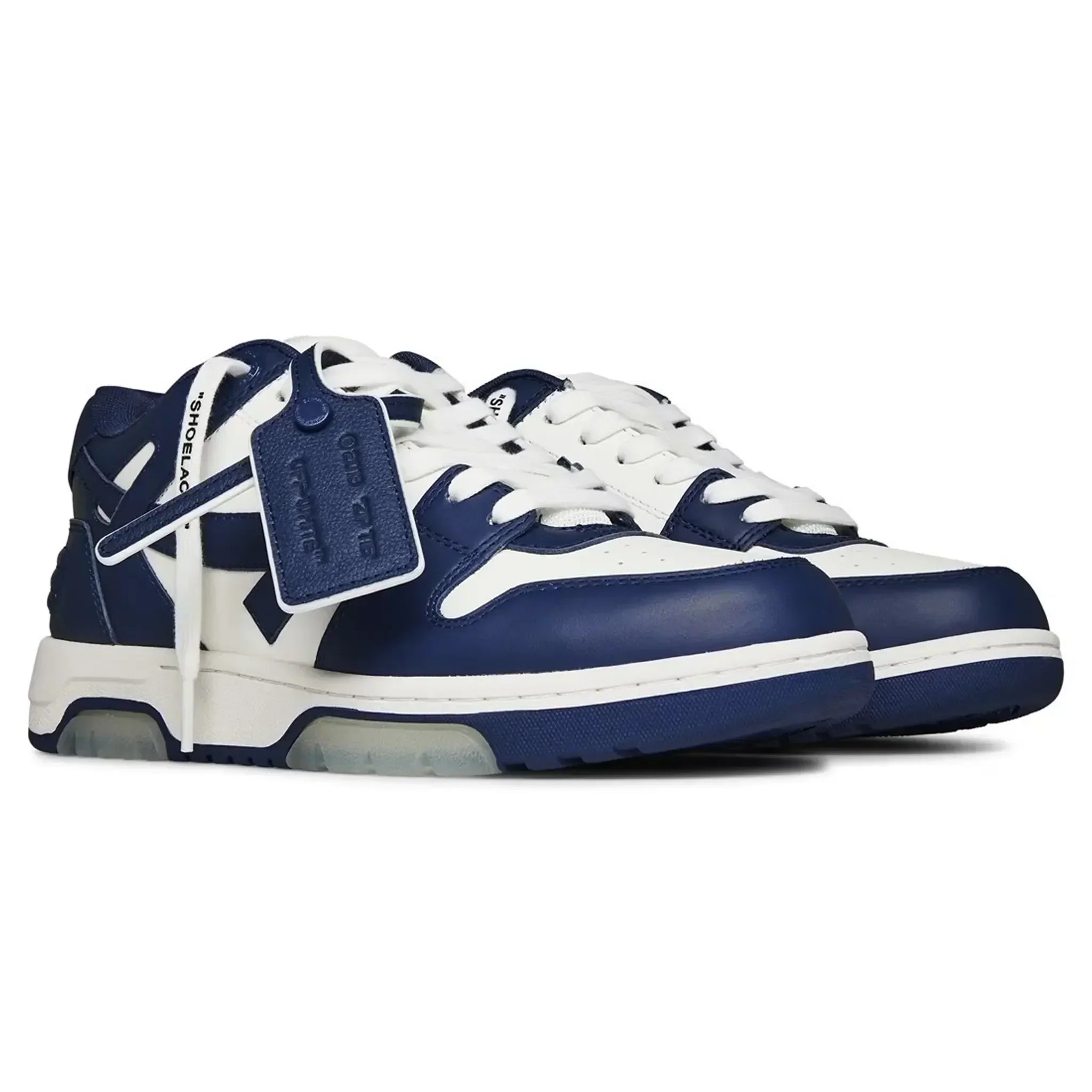Off White Out Of Office Navy Blue White Sneakers