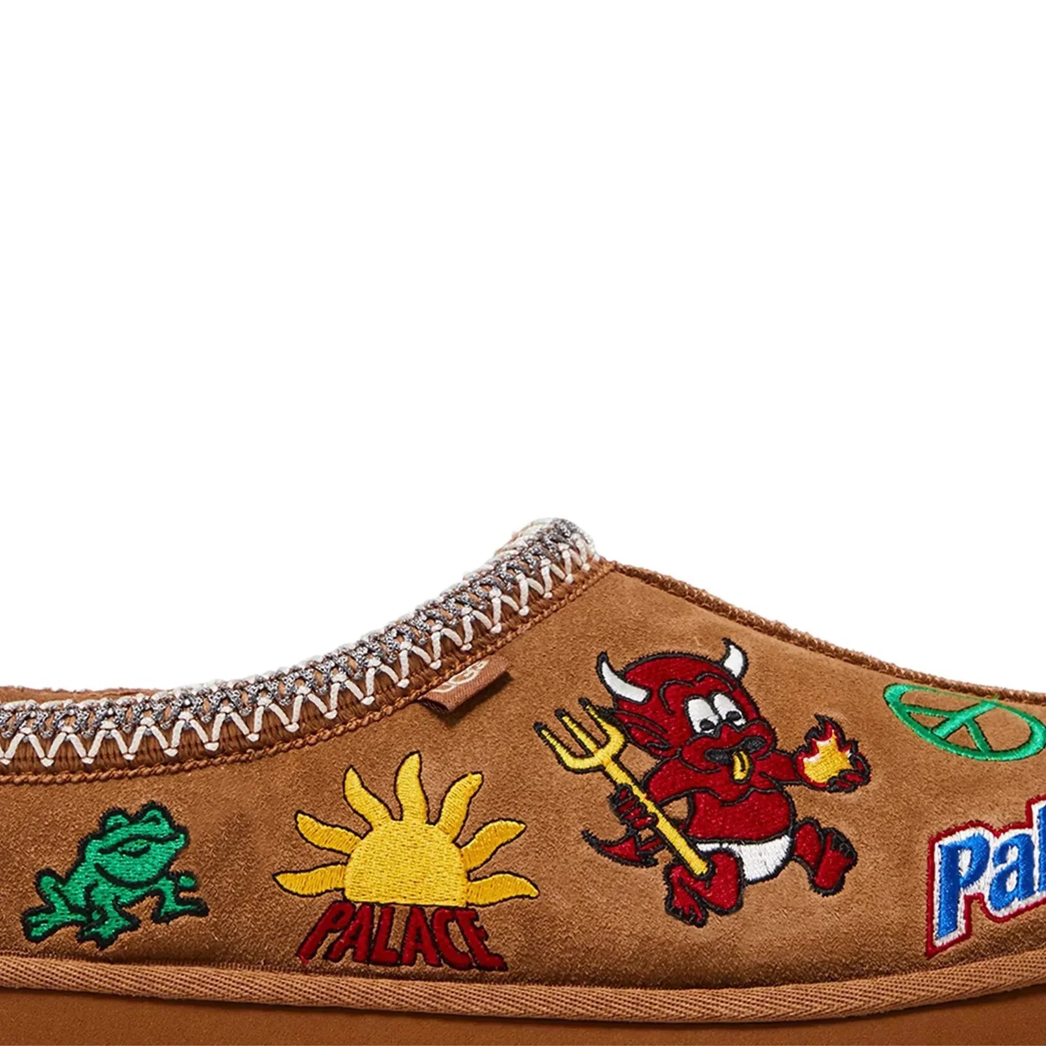 Palace X Ugg Tasman Chestnut Slippers