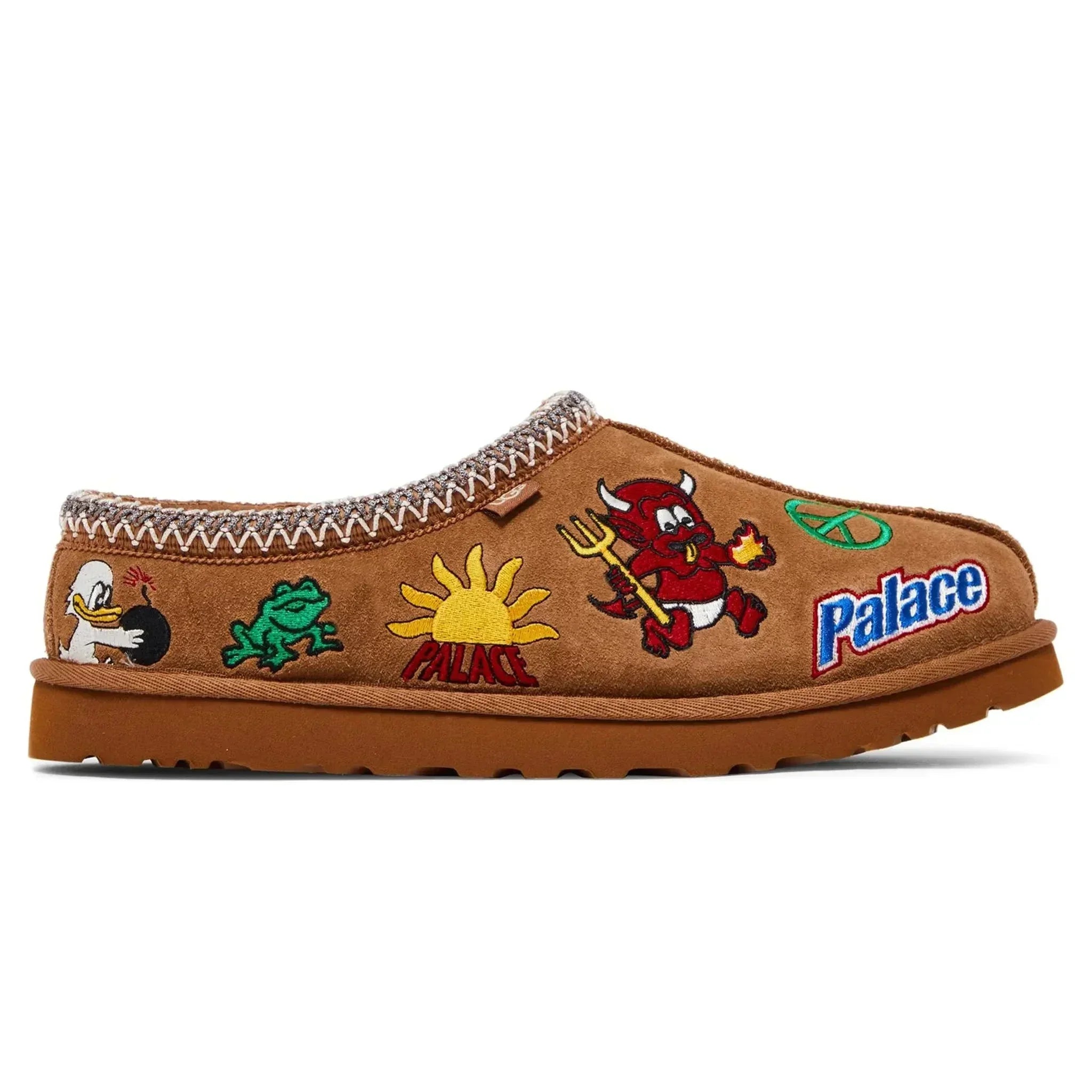 Palace X Ugg Tasman Chestnut Slippers