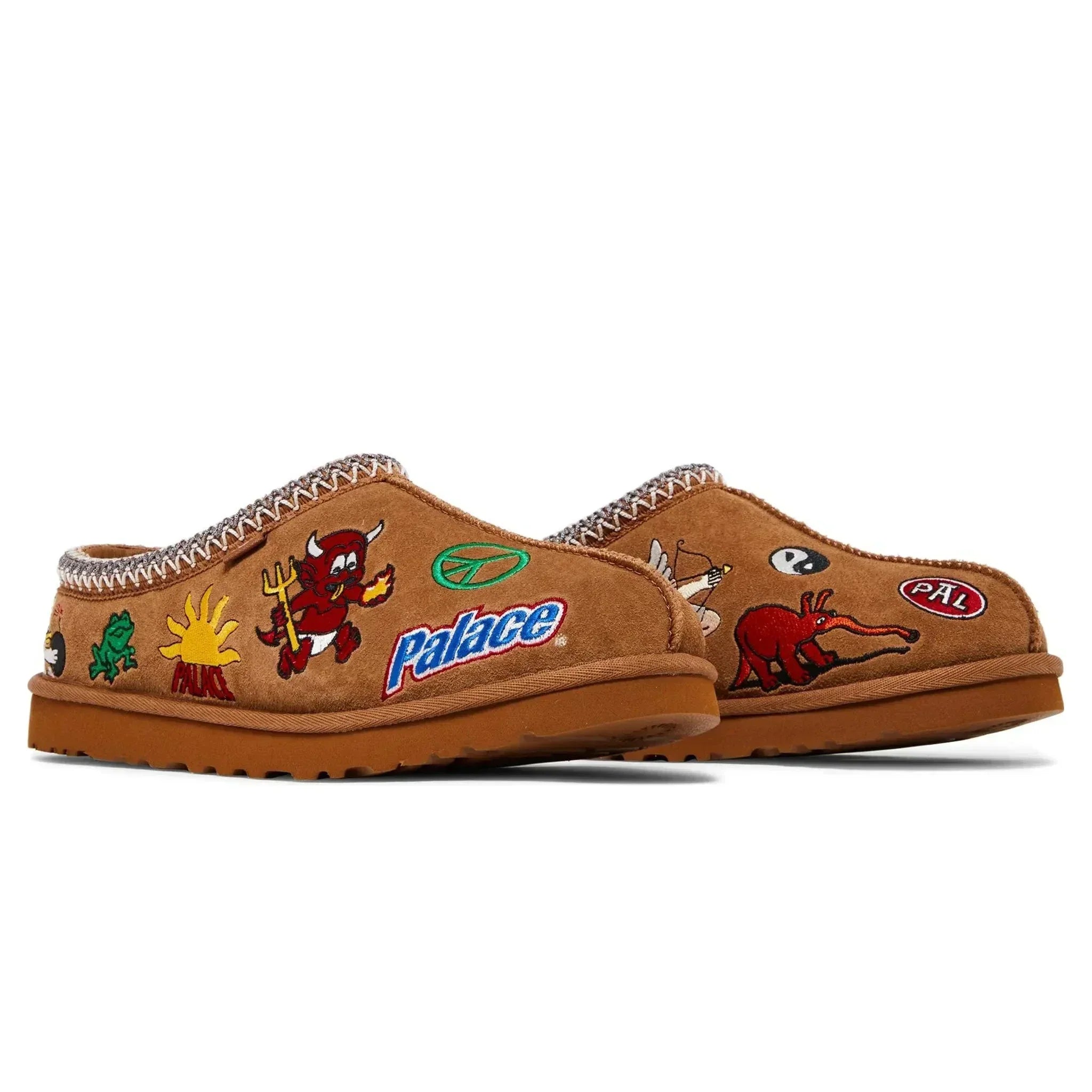 Palace X Ugg Tasman Chestnut Slippers