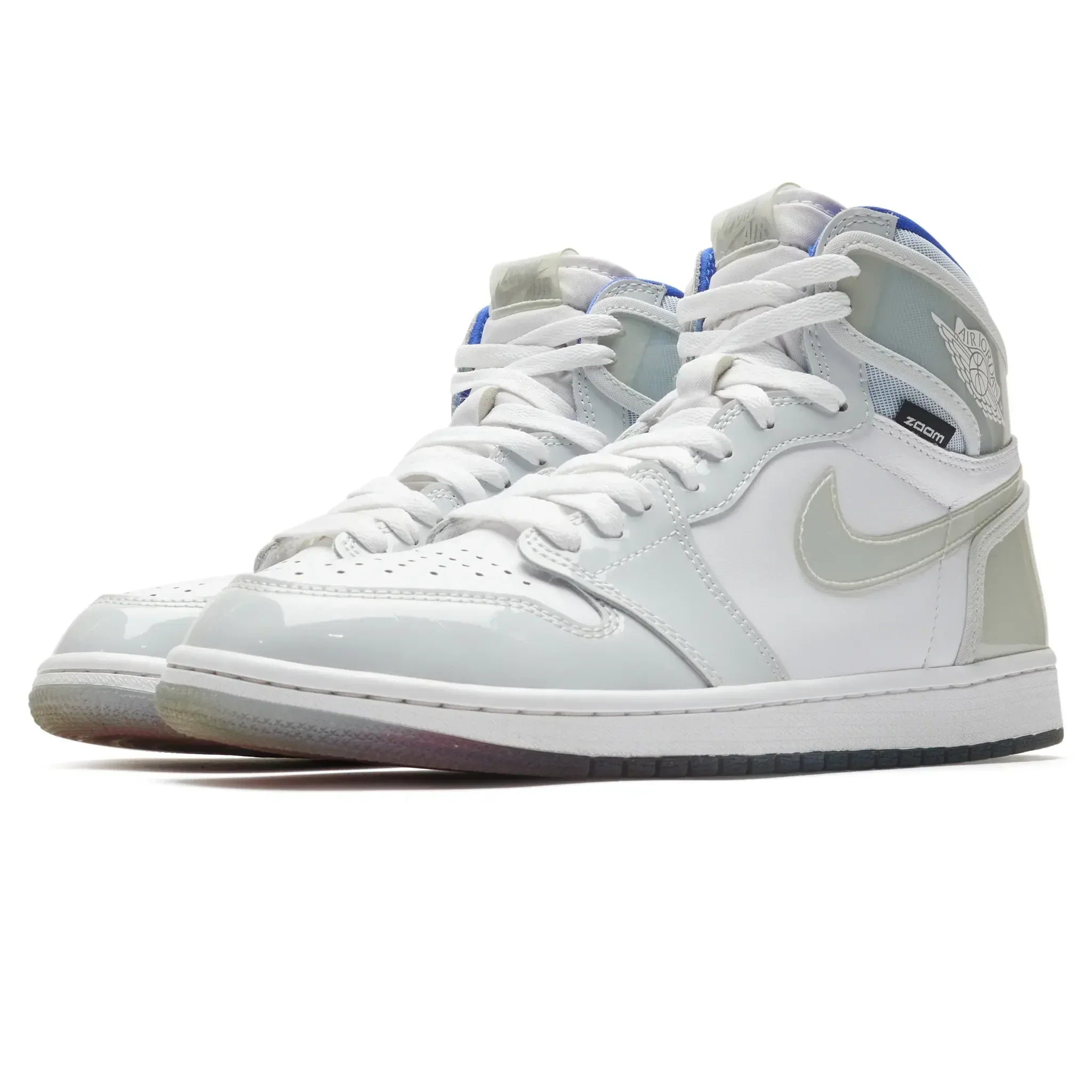 Preloved Air Jordan 1 Retro High Zoom White Racer Blue