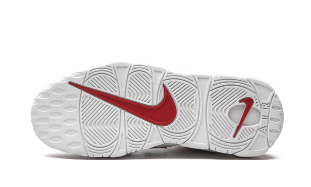 Nike Air More Uptempo White University Red Contour