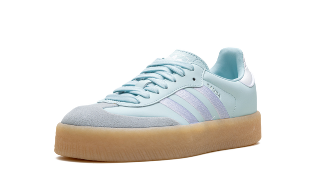 Adidas Sambae Light Blue Silver Metallic And Gum