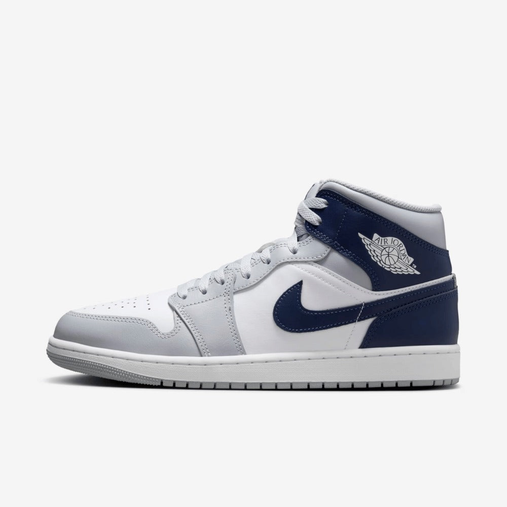 Air Jordan 1 Mid Wolf Grey Midnight Navy