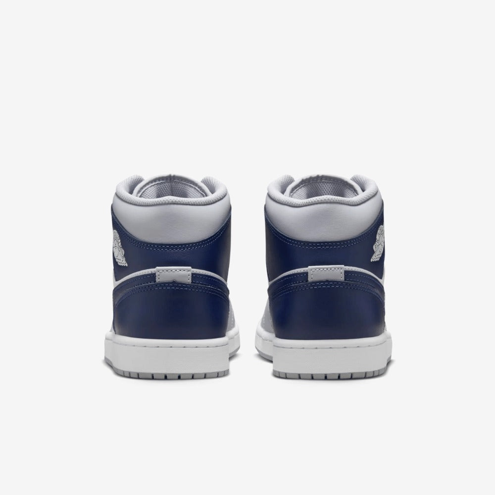 Air Jordan 1 Mid Wolf Grey Midnight Navy