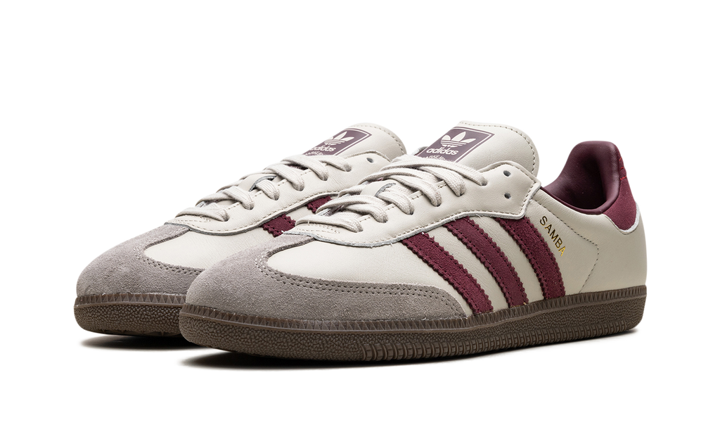 Adidas Samba Grey Clay And Maroon