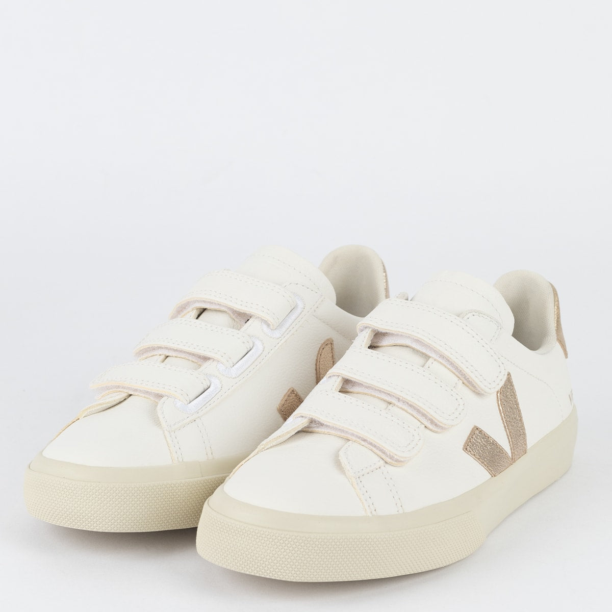 Veja Recife Logo Chromefree Leather Extra White Black