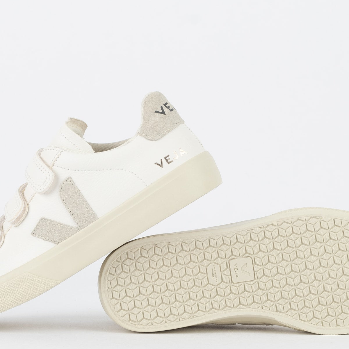 Veja Recife Logo Chromefree Leather Extra White Platine