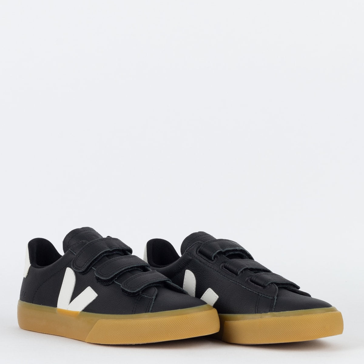 Veja Recife Logo Chromefree Leather Platine White
