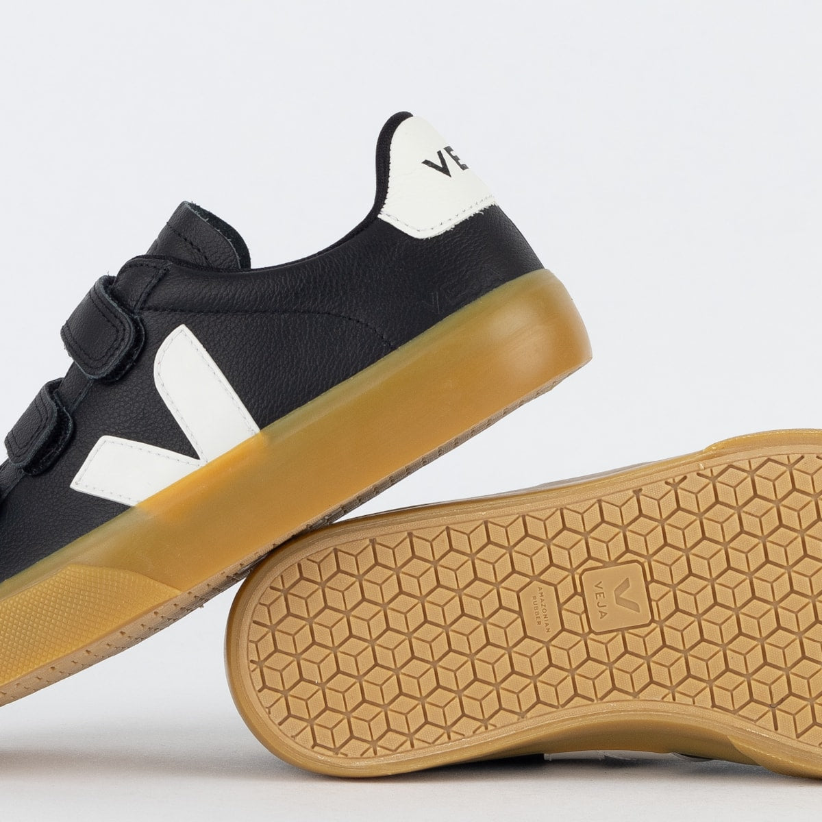 Veja Recife Logo Chromefree Leather Platine White