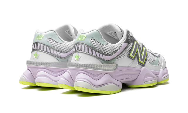 New Balance 9060 White Metallic Silver And Taro