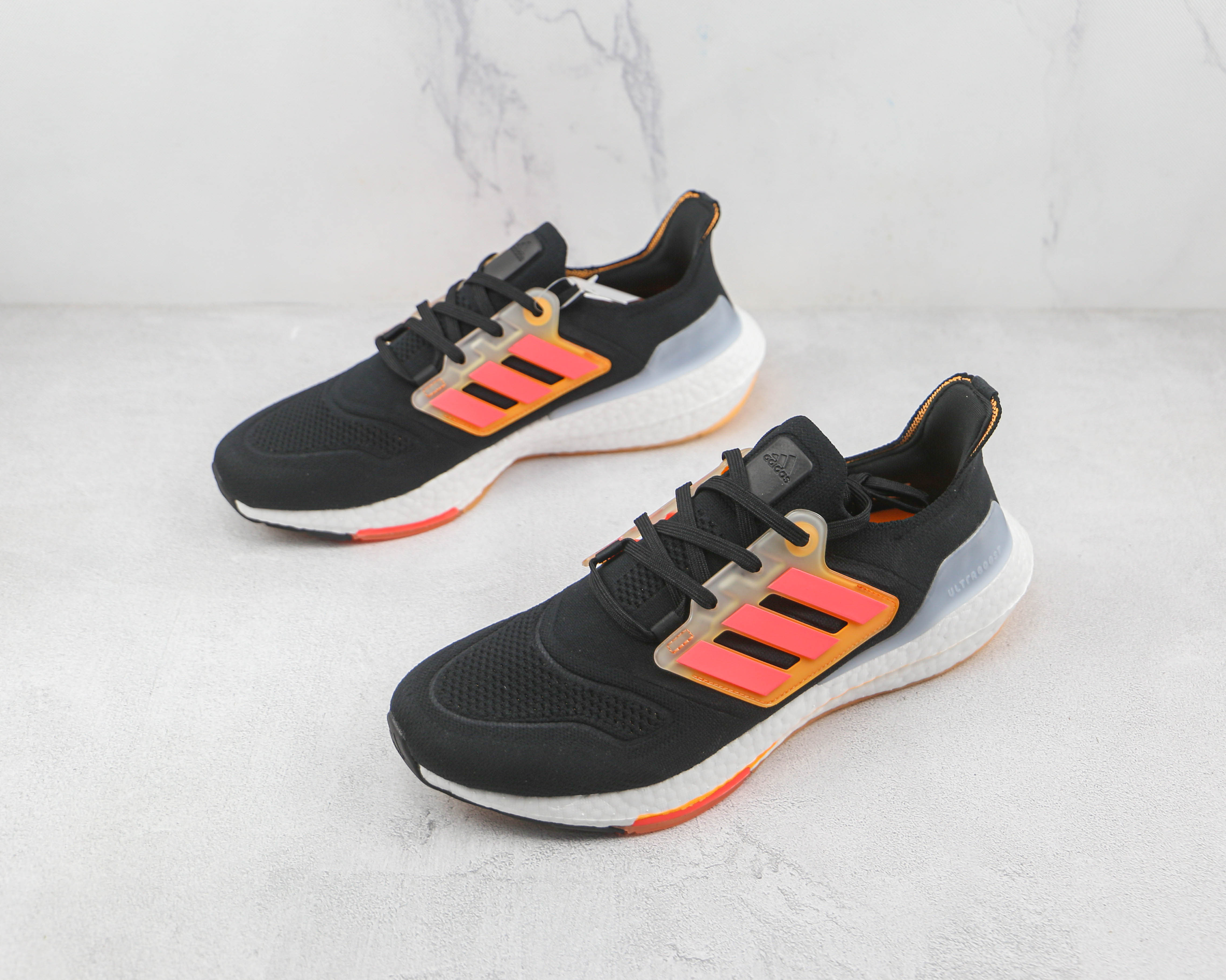 Adidas Ultra Boost 22 Black Turbo Flash Orange