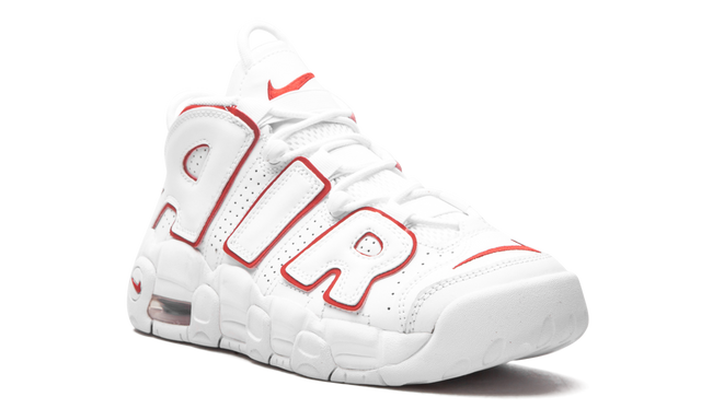 Nike Air More Uptempo White University Red Contour