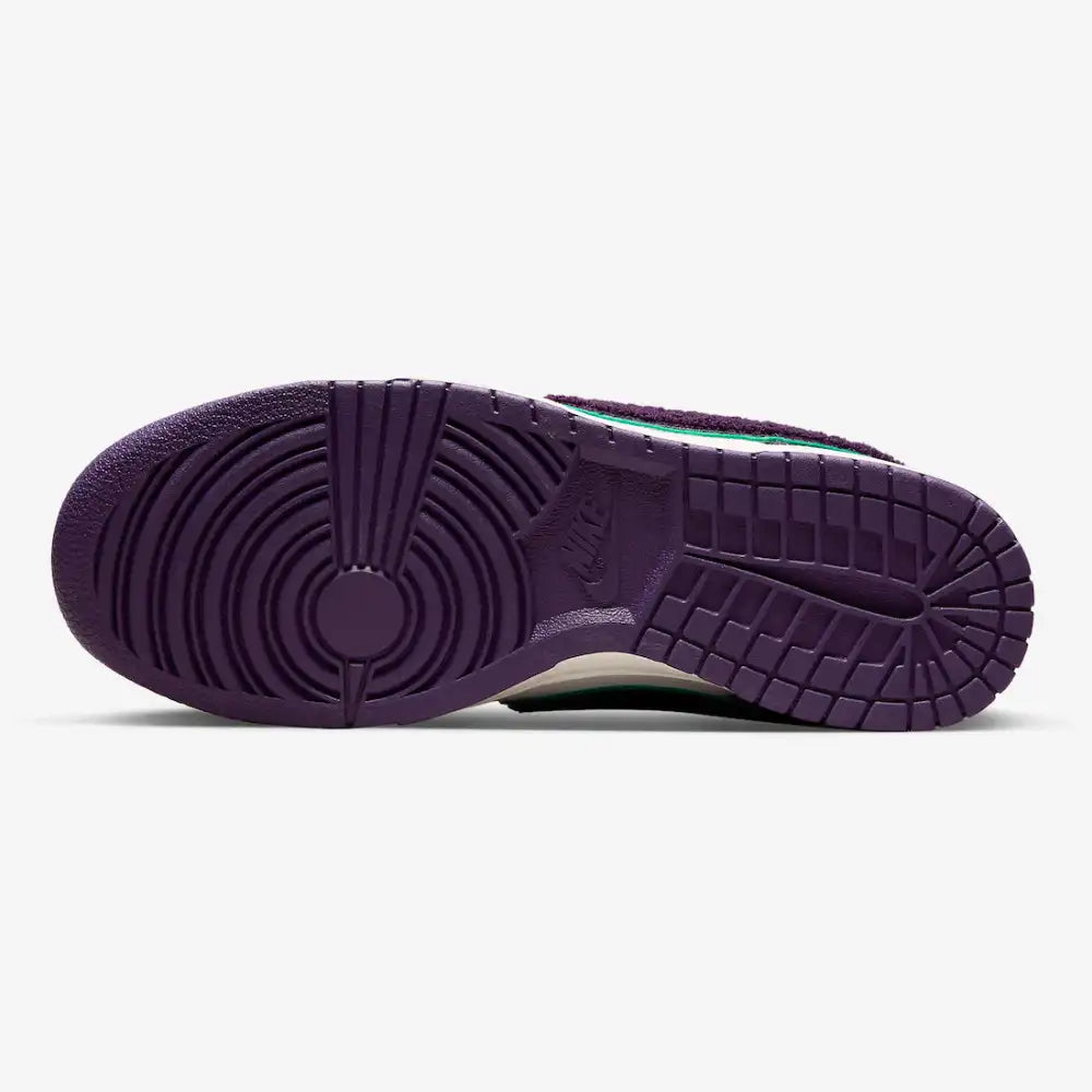 Nike Dunk Low Swoosh Chenille Off White Purple Deep